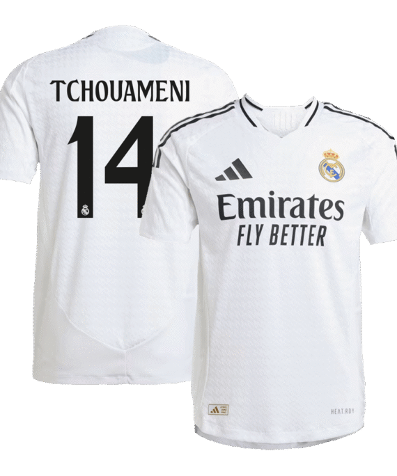 Real Madrid TCHOUAMENI #14 Home Jersey Authentic