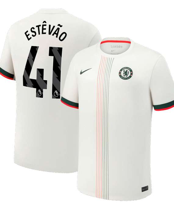 Chelsea ESTÊVÃO #41 Away Soccer Jersey 2025/26