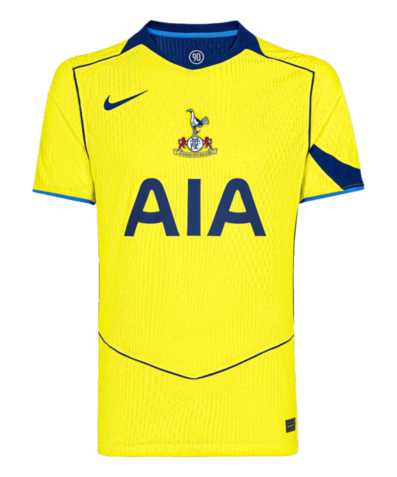 Authentic Tottenham Hotspur Third Away Soccer Jersey 25/26 Yellow