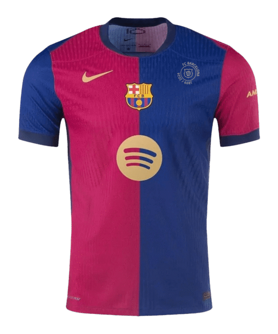 Barcelona Home Soccer Jersey Authentic - 125th Anniversary(Spotify Logo Without Text)