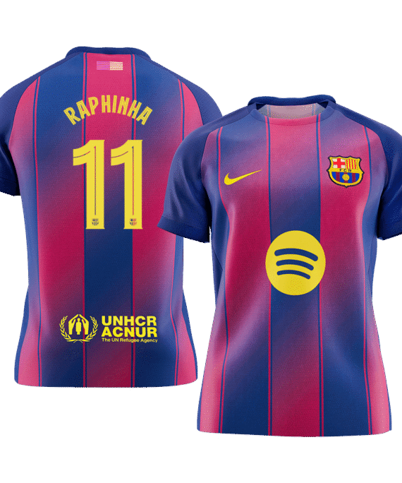 Barcelona RAPHINHA #11 Home Soccer Jersey 2025/26 - UCL Edition