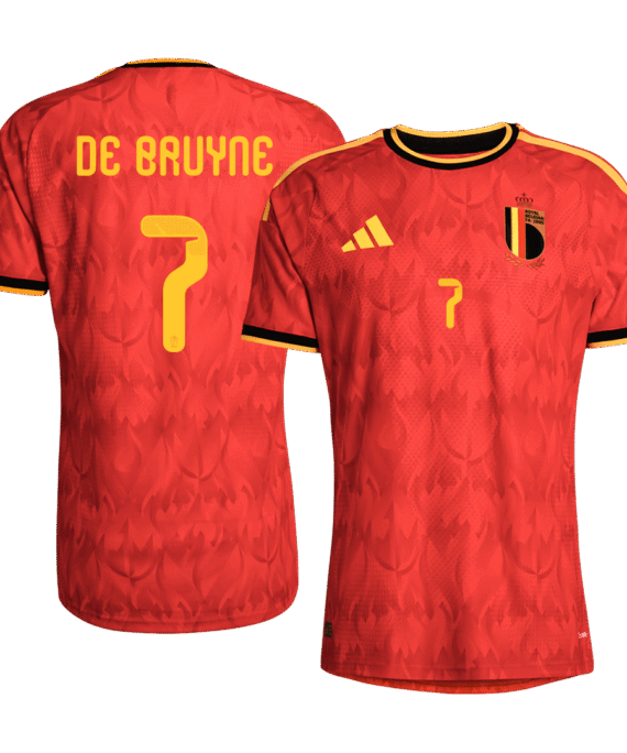 Belgium DE BRUYNE #7 Home Soccer Jersey Authentic 2026