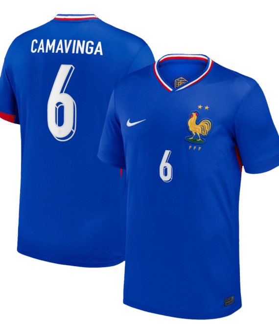 CAMAVINGA #6 France Euro Home Soccer Jersey Blue