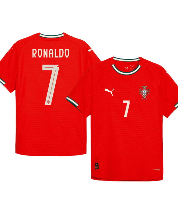 Portugal RONALDO #7 Home Soccer Jersey Authentic 2025