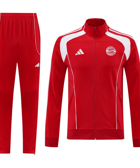Bayern Munich Training Kit 2025/26 - Red (Jacket+Pants)