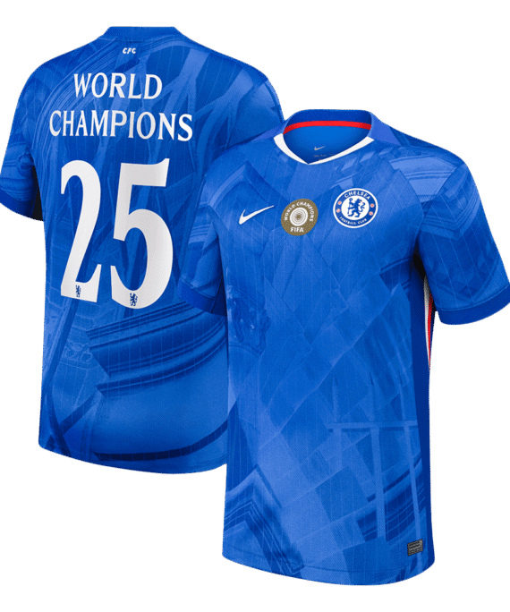 Chelsea WORLD CHAMPIONS #25 Home Soccer Jersey 2025/26
