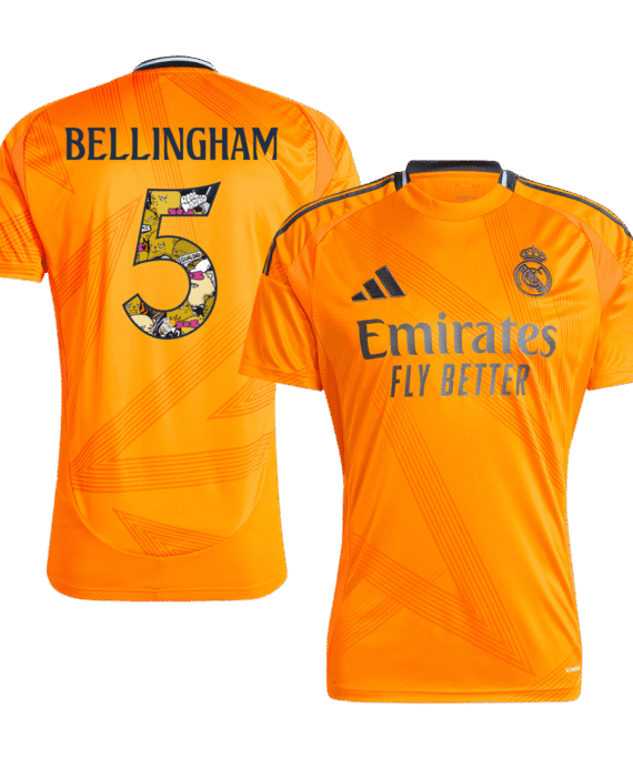 Real Madrid BELLINGHAM #5 Away Jersey - Bear Champ Font