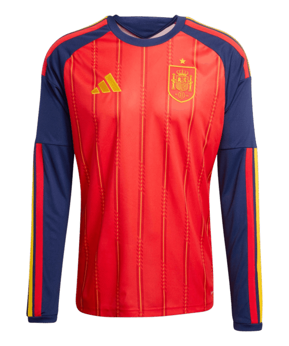 Spain Long Sleeve Home Soccer Jersey 2026