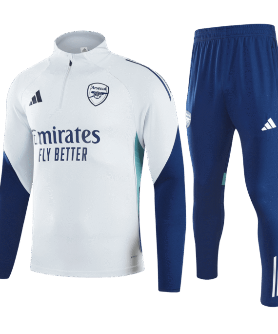 Arsenal Sweatshirt Kit 2025/26 - White (Top+Pants)