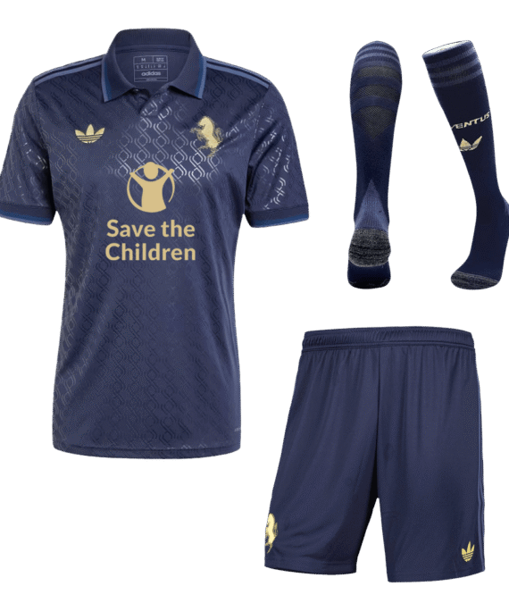 Juventus Third Away Soccer Jersey Kit (Jersey+Shorts+Socks) - Save The Children Sponsor
