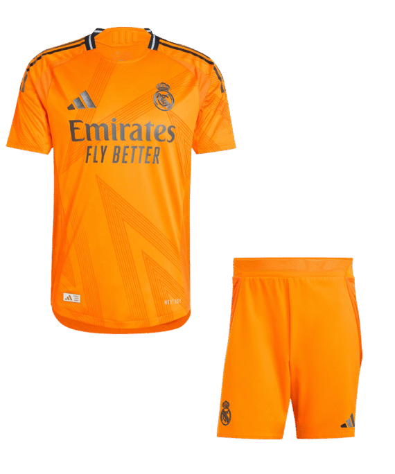 Real Madrid Away Soccer Jersey Kit Authentic (Jersey+Shorts)