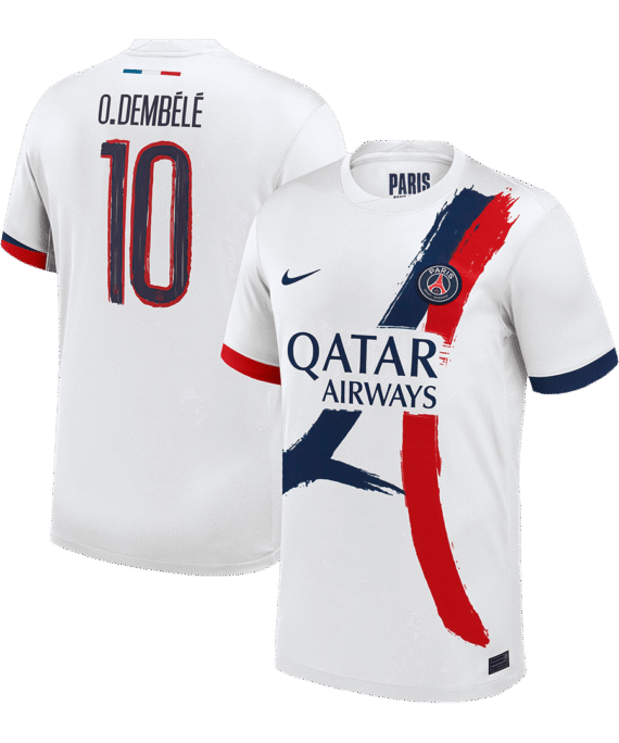 PSG O.DEMBÉLÉ #10 Away Jersey - UCL Edition