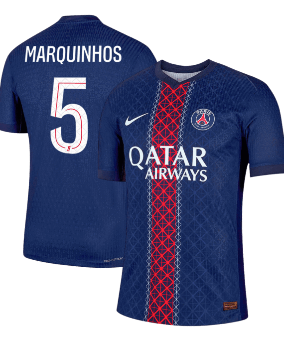 PSG MARQUINHOS #5 Home Soccer Jersey Authentic 2025/26