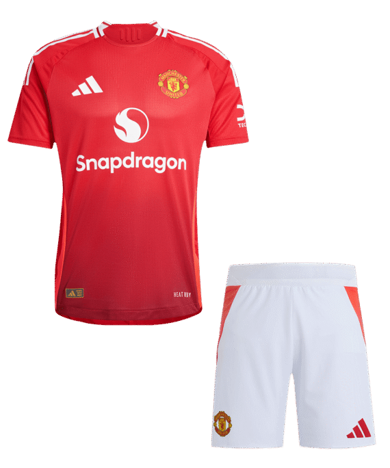 Manchester United Home Soccer Jersey Kit Authentic (Jersey+Shorts)