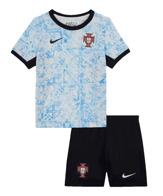 Portugal Away Jersey Kit EURO Kids(Jersey+Shorts)