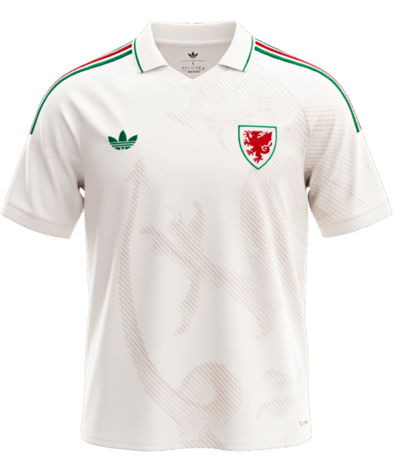 Wales Away Soccer Jersey World Cup 2026 White