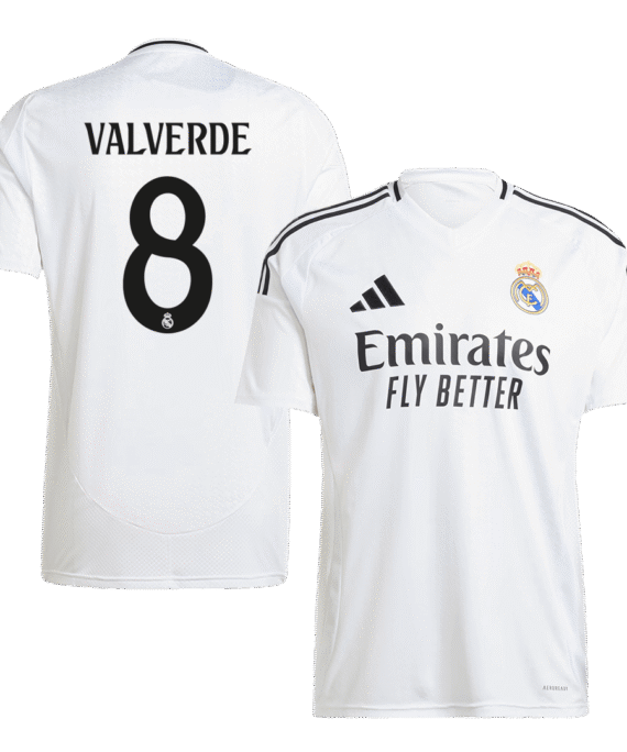 Real Madrid VALVERDE #8 Home Jersey