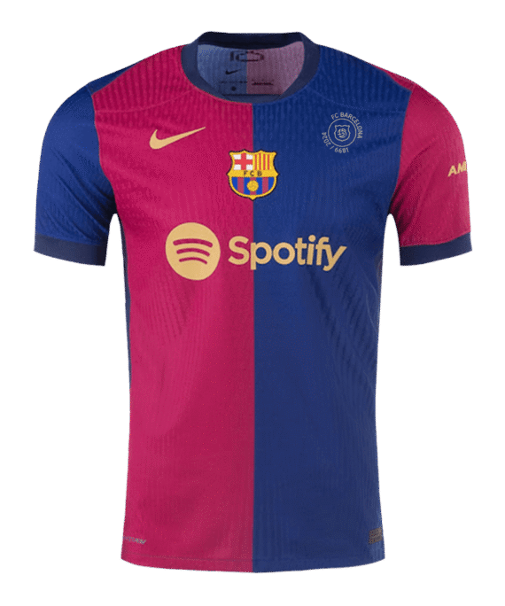 Barcelona Home Soccer Jersey Authentic- 125th Anniversary