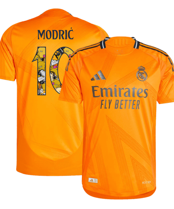Real Madrid MODRIĆ #10 Away Jersey Authentic - Bear Champ Font