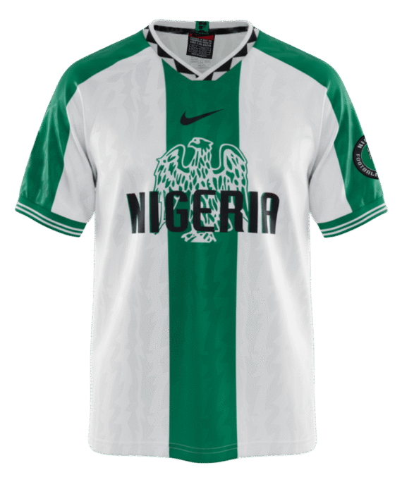 Nigeria Away Soccer Jersey Retro 1996