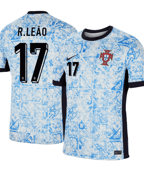 Portugal R.LEÃO #17 Away Soccer Jersey EURO