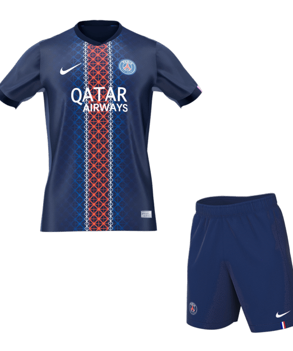 PSG Home Soccer Jersey Kit 2025/26 (Jersey+Shorts)