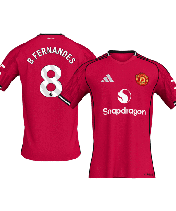 Manchester United B.FERNANDES #8 Home Soccer Jersey 2025/26