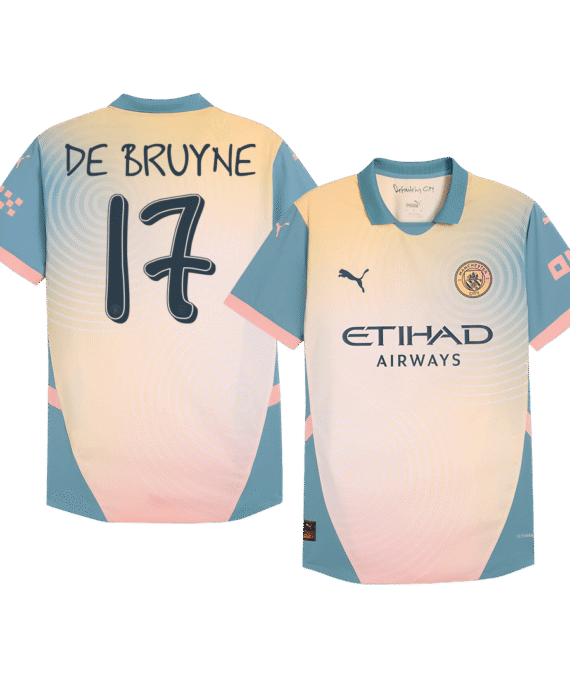 Manchester City DE BRUYNE #17 Fourth Away Soccer Jersey Authentic - Definitely City