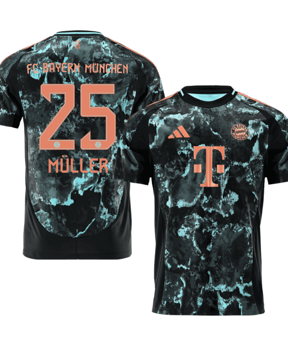 Bayern Munich MÜLLER #25 Away Soccer Jersey