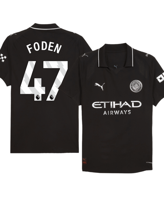 Manchester City FODEN #47 Away Soccer Jersey Authentic 2025/26