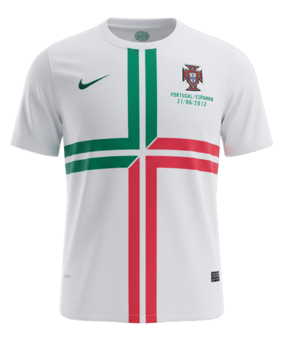 Portugal Away Soccer Jersey Retro 2012