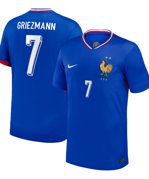 GRIEZMANN #7 France Euro Home Soccer Jersey Blue