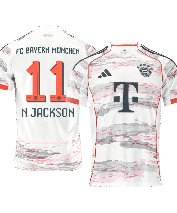 Bayern Munich N.JACKSON #11 Away Soccer Jersey 2025/26