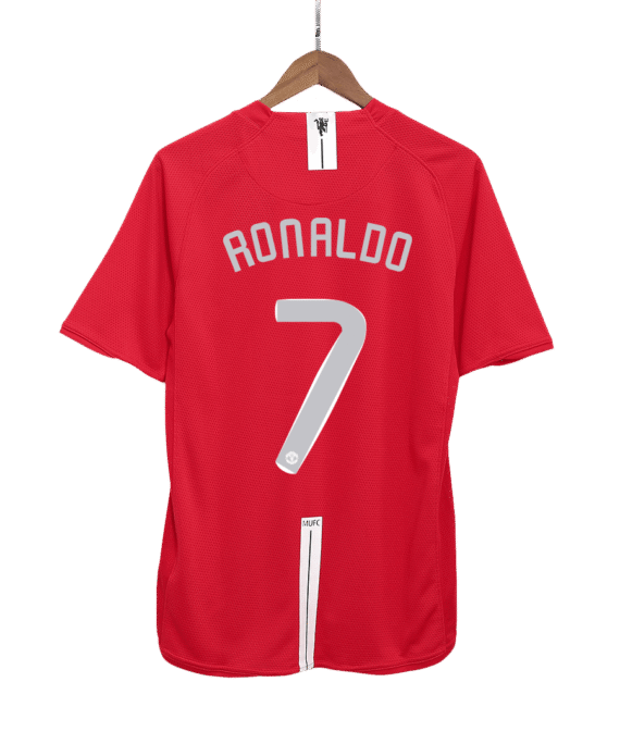 Manchester United RONALDO #7 Home Soccer Jersey Retro 2007/08 - UCL Final