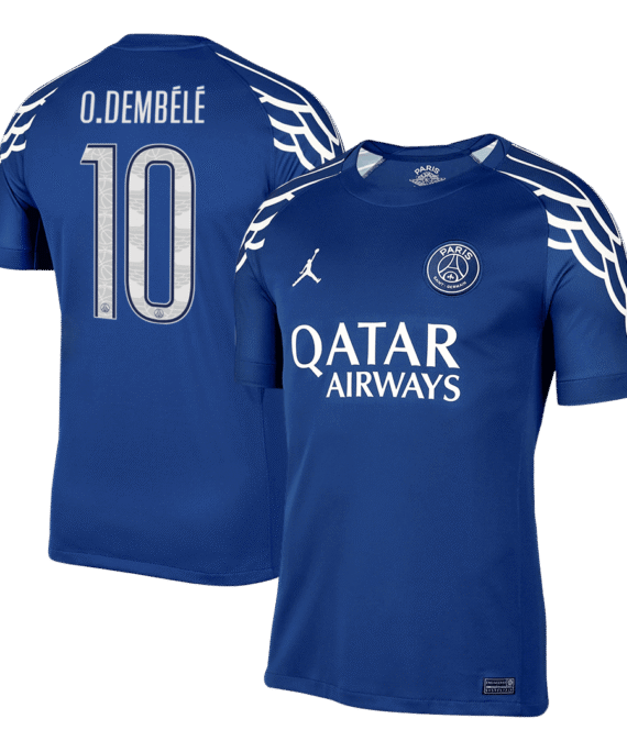 PSG O.DEMBÉLÉ #10 Fourth Away Soccer Jersey - UCL Edition