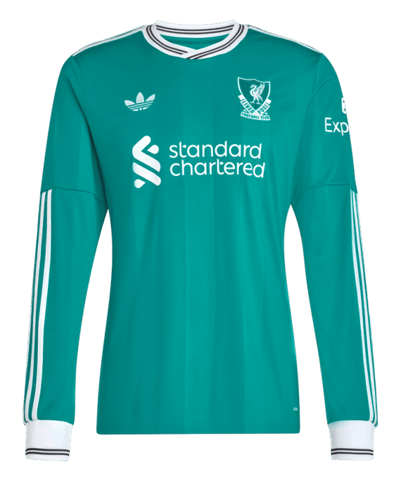 Liverpool Long Sleeve Third Away Soccer Jersey 2025/26
