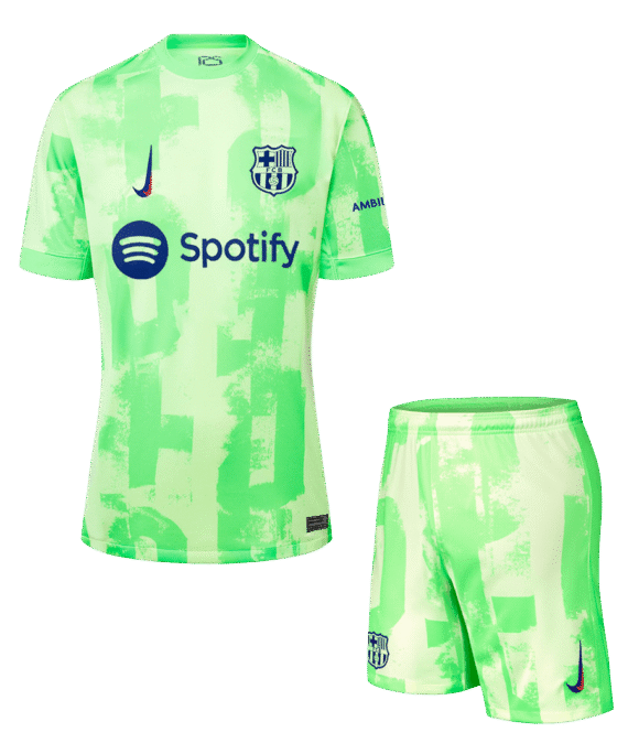 Barcelona Third Away Soccer Jersey Kit (Jersey+Shorts)
