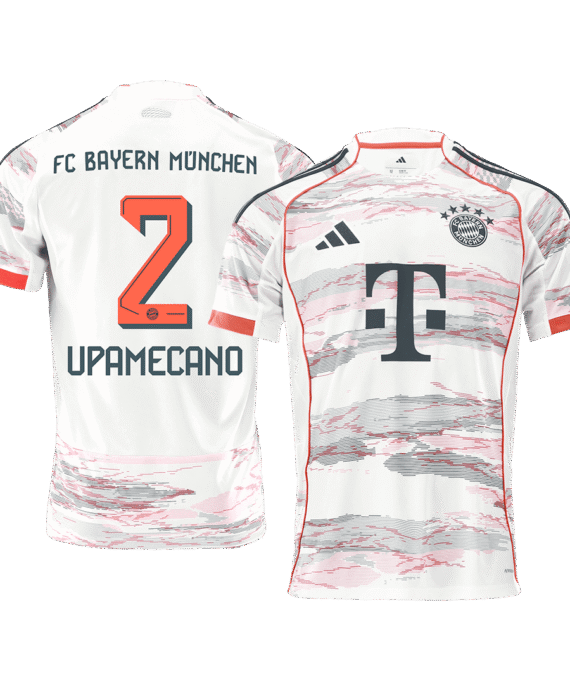Bayern Munich UPAMECANO #2 Away Soccer Jersey 2025/26