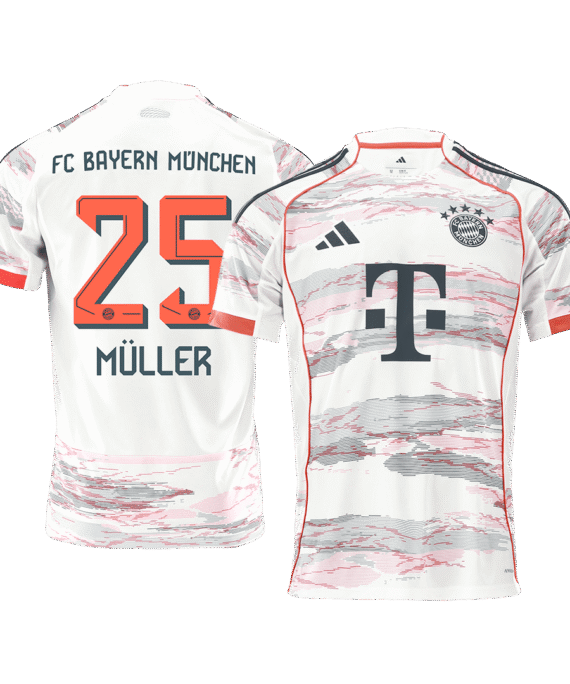 Bayern Munich MÜLLER #25 Away Soccer Jersey 2025/26