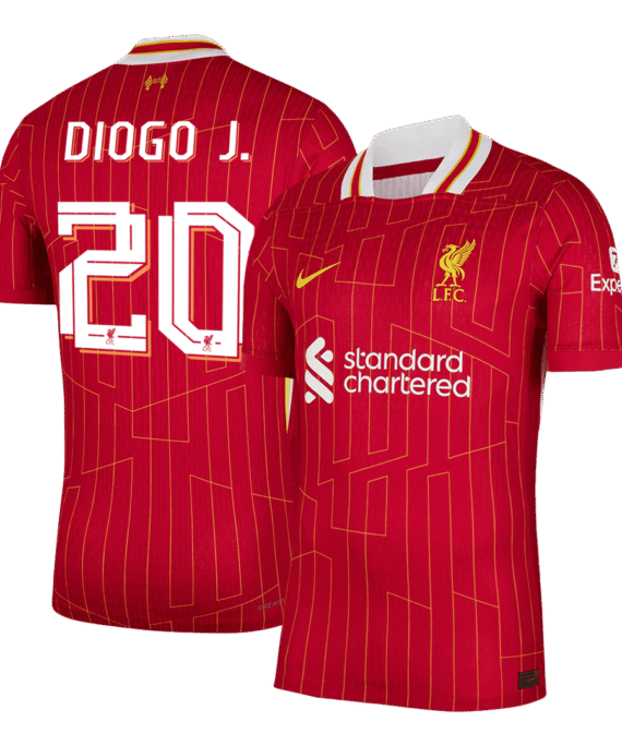 Liverpool DIOGO J. #20 Home Soccer Jersey Authentic - UCL Edition