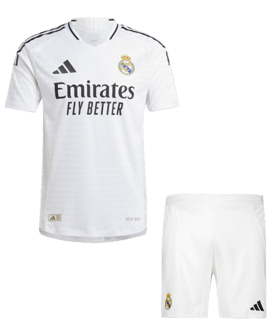 Real Madrid Home Soccer Jersey Kit Authentic (Jersey+Shorts)