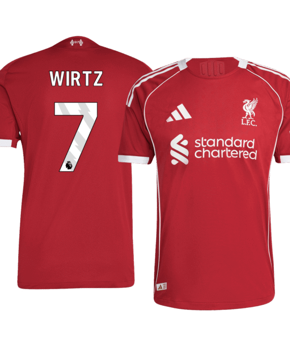 Liverpool WIRTZ #7 Home Soccer Jersey Authentic 2025/26