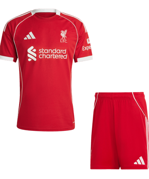 Liverpool Home Soccer Jersey Kit 2025/26 (Jersey+Shorts)