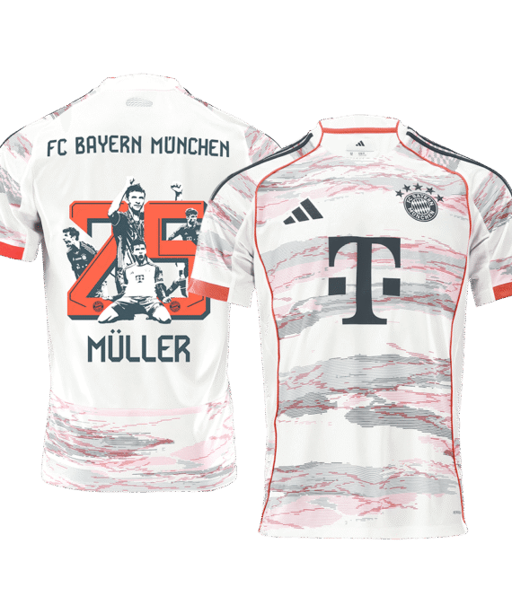 Bayern Munich MÜLLER Special #25 Away Soccer Jersey 2025/26 - Special
