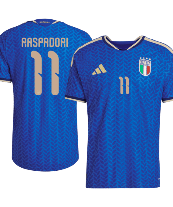 Italy RASPADORI #11 Home Soccer Jersey Authentic 2026