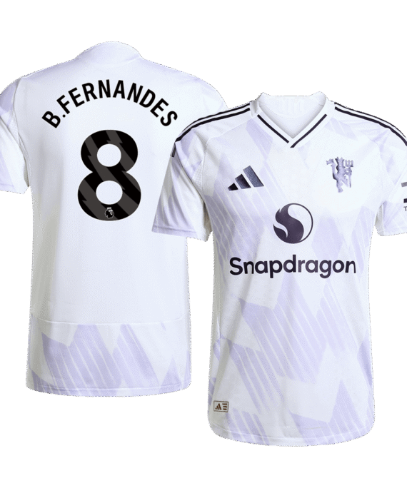 Manchester United B.FERNANDES #8 Away Soccer Jersey Authentic 2025/26