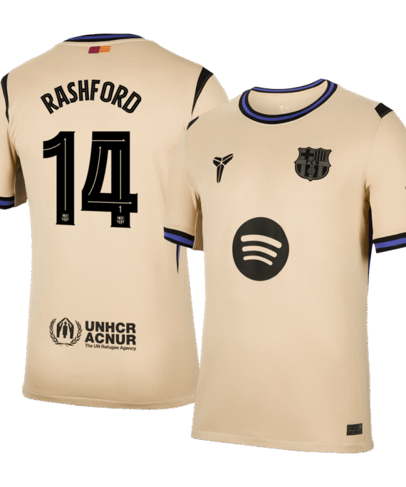 Barcelona RASHFORD #14 Away Soccer Jersey 2025/26 - UCL Edition