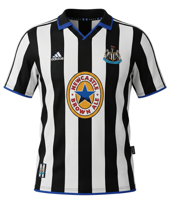 Newcastle United Home Soccer Jersey Retro 1999/00