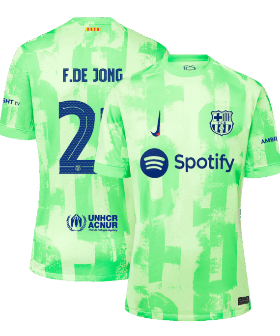 Barcelona F.DE JONG #21 Third Away Jersey - UCL Edition