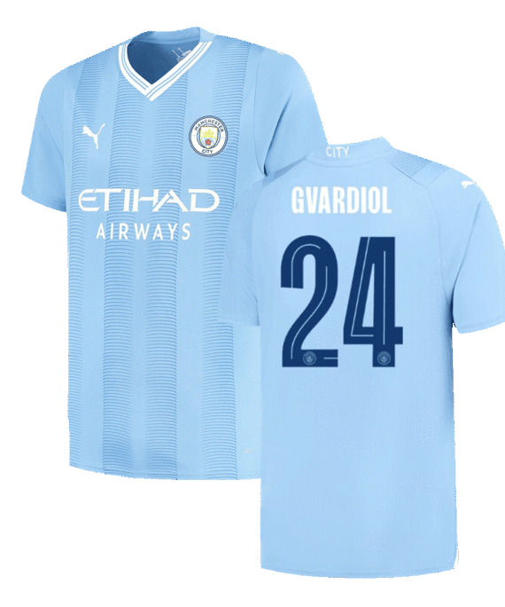 Manchester City GVARDIOL #24 Home Jersey 2023/24 - UCL Edition